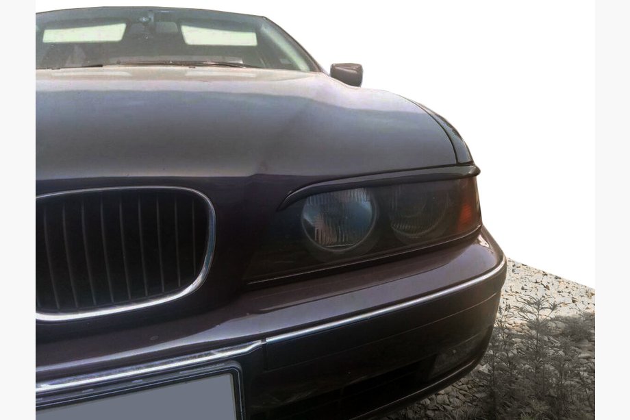 BMW řada 5 E39 1996–2003 Mračítka na světlomety (2 ks, černé) Image