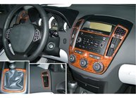 Kia Ceed 2007–2012 Lišty na palubní desku (Meric) Hliník fotografie 6
