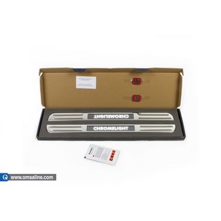 Nerezové prahové lišty s podsvícením (2 ks) Ford Courier 2014–2023 fotografie 2