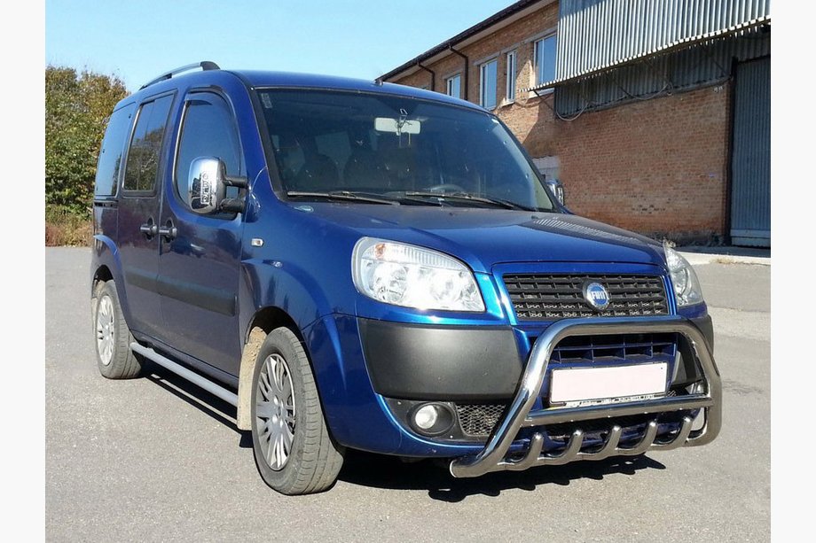 Fiat Doblo I 2005–2010 Přední ochranný rám (bull bar) WT003 (nerez) 60 mm Image