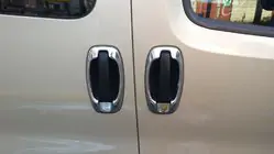 Fiat Doblo II 2010–2022 Nerezové rámečky klik dveří (4 ks) fotografie 9