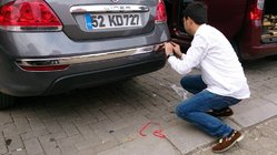 Fiat Linea 2006–2018 Nerezové lišty na zadní hranu nárazníku (2012↗, 3 ks) fotografie 3