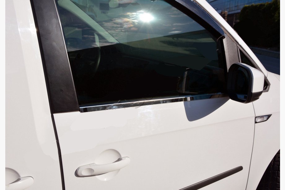 Volkswagen Caddy 2015–2020 Ozdobné lišty oken (2 ks, nerez) Image