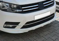 Volkswagen Caddy 2015–2020 Ochranné nerezové lišty na nárazník (3 ks) fotografie 1