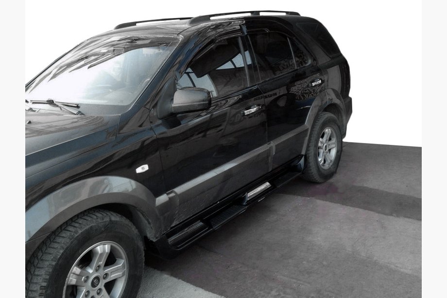 Kia Sportage 2004–2010 Boční plastové nášlapy S002 (plast) Šedá Image