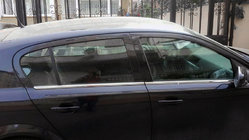 Opel Astra H 2004–2013 Vnější okenní lišty (nerez) SW, Carmos - turecká ocel fotografie 4