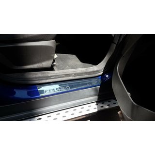 Nerezové kryty prahů OmsaLine (4 ks, nerez) Ford Courier 2014–2023 fotografie 2