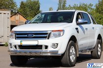 Ford Ranger 2011–2022 Přední ochranný rám ST016 (nerez) fotografie 6