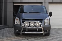 Ford Transit 2000–2014 Přední ochranný rám WT018 (2006-2014, nerez) fotografie 3