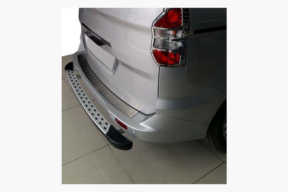 Ford Courier 2014–2023 Ochranná lišta zadního nárazníku OmsaLine (matná, nerezová ocel) Image