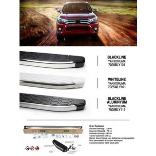 Boční nášlapy Blackline (2 ks, hliník) Toyota Hilux 2015– fotografie 1