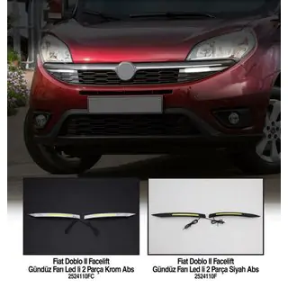 Denní svícení chrom (2014↗, LED) Fiat Doblo II 2010–2022 fotografie 3