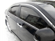 Volkswagen Passat B6 2006–2012 Deflektory oken s chromovou lištou (4 ks, Tchaj-wan) fotografie 1