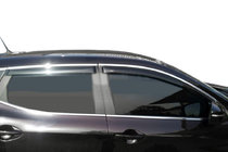 Nissan Qashqai 2014–2021 Ofuky oken s chromovou lištou (4 ks, Libao) fotografie 1