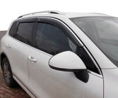 Volkswagen Tiguan 2007–2016 Okenní deflektory s chromovou lištou (4 ks, Niken) fotografie 1