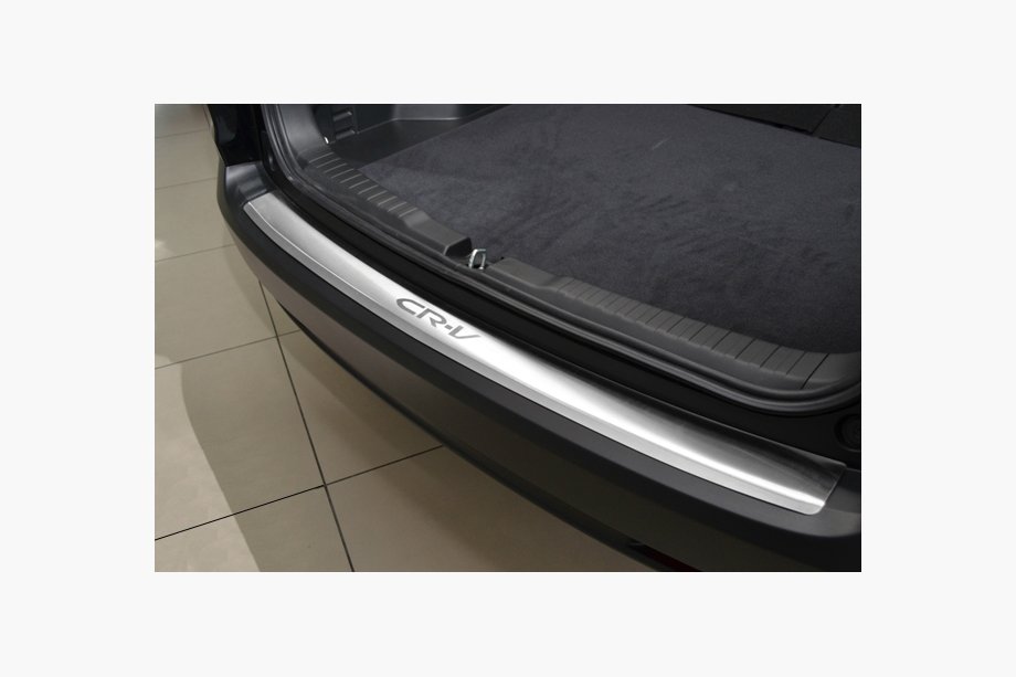 Honda CRV 2012–2016 Nerezová ochranná lišta na zadní nárazník s ohybem Natanika Image