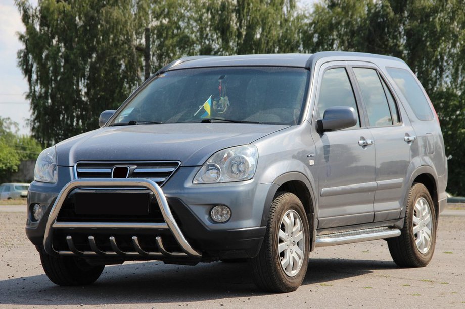 Honda CRV 2001–2006 Přední ochranný rám (bull bar) WT003 (nerez) Fotografie 2