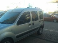 Renault Kangoo 1998–2008 Chromované střešní ližiny Standardní základna, plastové patky fotografie 3