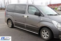 Hyundai H300, H1, Starex 2008–2020 Boční nášlapné trubky BB001 (2 ks, nerez) fotografie 2