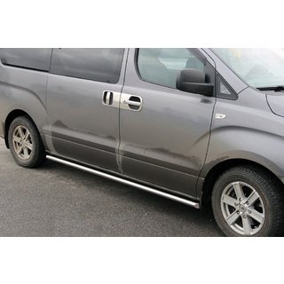 Boční nášlapné trubky BB001 (2 ks, nerez) Hyundai H300, H1, Starex 2008–2020 fotografie 1