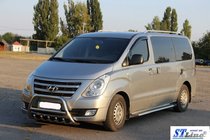 Hyundai H300, H1, Starex 2008–2020 Boční nášlapy RedLine Black (2 ks, hliník) fotografie 2