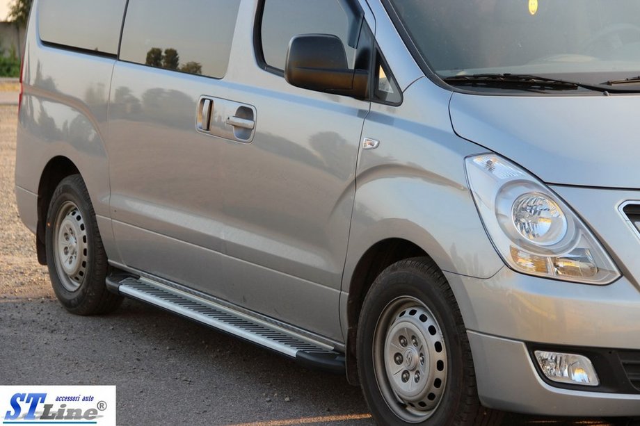 Hyundai H300, H1, Starex 2008–2020 Boční nášlapy King (2 ks, hliník) Fotografie 3
