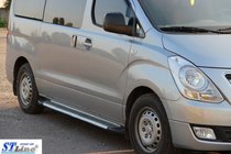 Hyundai H300, H1, Starex 2008–2020 Boční nášlapy RedLine Black (2 ks, hliník) fotografie 3
