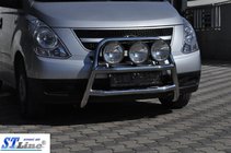 Hyundai H300, H1, Starex 2008–2020 Přední ochranný rám WT018 (nerez) fotografie 2