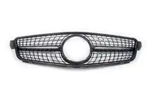 Mercedes C-class W204 2007–2015 Přední maska chladiče Diamond Black fotografie 2