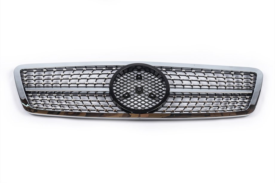 Mercedes C-Class W203 2000–2007 Přední maska chladiče Diamond Silver Fotografie 2