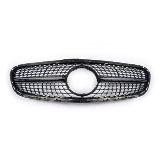 Přední maska chladiče Diamond Black (pro Avantgarde a AMG-Line, 2013-2016) Mercedes E-Class W212 2009–2016 fotografie 2