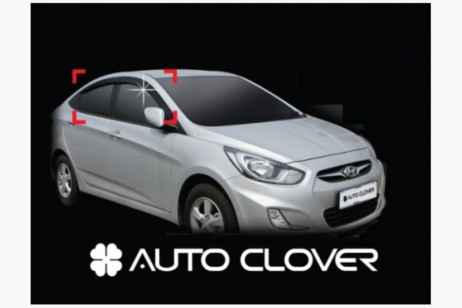 Hyundai Accent 2006–2010 Okenní deflektory (4 ks, Clover, Korea) Image
