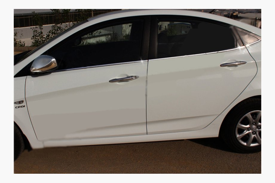 Hyundai Accent 2011–2017 Spodní okenní lišty (6 ks, nerez) OmsaLine – italská nerezová ocel Image