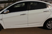 Hyundai Accent 2011–2017 Spodní okenní lišty (6 ks, nerez) OmsaLine – italská nerezová ocel fotografie 1