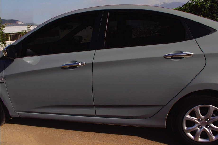 Hyundai Accent 2011–2017 Chromové kryty klik dveří (4 ks, nerez) Image