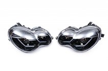 Mercedes C-Class W203 2000–2007 Přední světlomety s LED obrysovými světly (2 ks) Tmavé fotografie 9