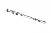 Mercedes E-сlass W213 2016–2023 Nápis V12 Biturbo (chrom) fotografie 1