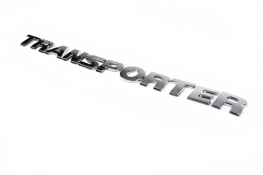 Volkswagen T5 2010–2015 Emblém – nápis Transporter 7E0 853 687 739 (šikmé písmo) Image