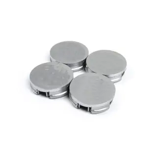 Středové krytky disků 52/56 mm V4 šedé (4 ks)