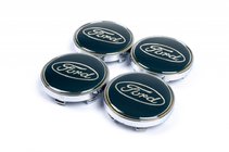 Ford Středové krytky kol 61/56 mm modré (4 ks) fotografie 1