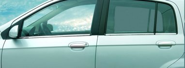 Hyundai Getz 2002– Vnější ozdobné lišty oken (6 ks, nerez) Carmos - turecká ocel fotografie 5