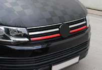 Volkswagen T6 2015–2024 Ozdobné lišty na spodní mřížku 2015-2019 (2 ks, červené) fotografie 1
