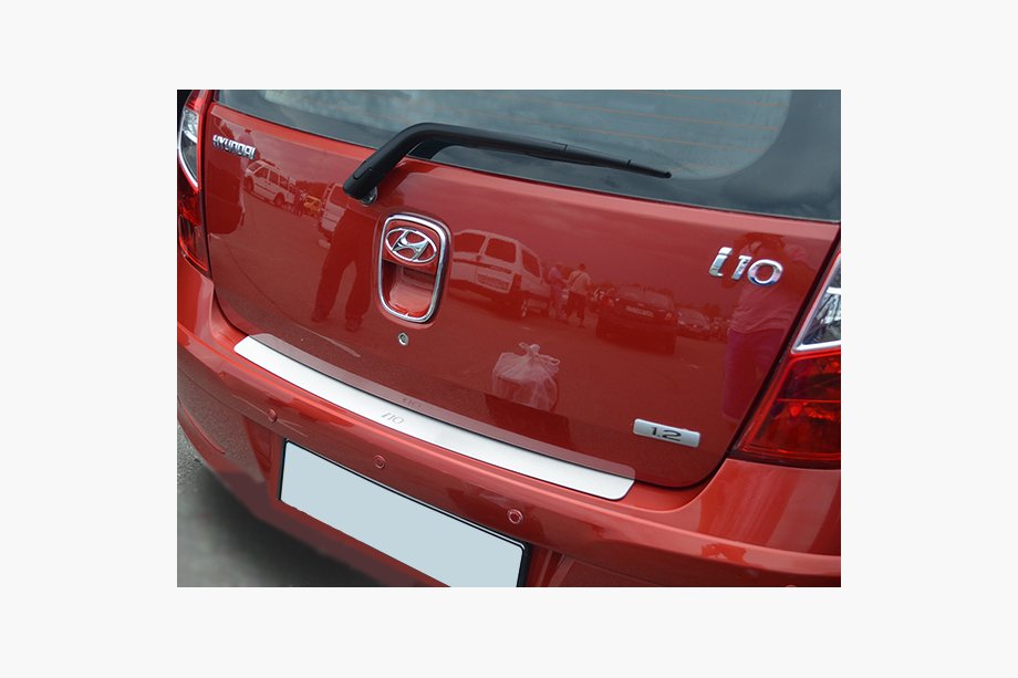 Hyundai I-10 2014–2017 Nerezová lišta zadního nárazníku Natanika Image