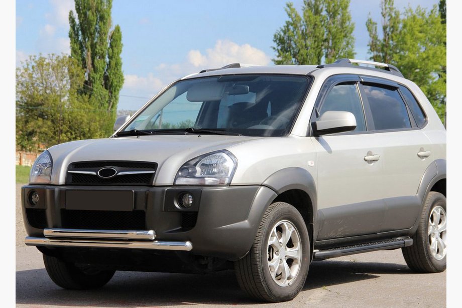 Hyundai Tucson JM 2004– Přední ochranný rám ST014 (nerez) Image