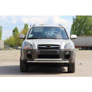 Přední ochranný rám ST014 (nerez) Hyundai Tucson JM 2004– fotografie 2