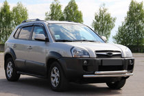 Hyundai Tucson JM 2004– Přední ochranný rám ST014 (nerez) fotografie 3