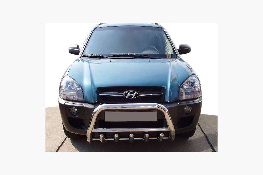 Hyundai Tucson JM 2004– Přední ochranný rám (bull bar) WT003 (nerez) 60 mm Image