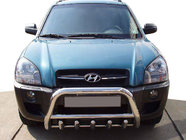 Hyundai Tucson JM 2004– Přední ochranný rám (bull bar) WT003 (nerez) 60 mm fotografie 1