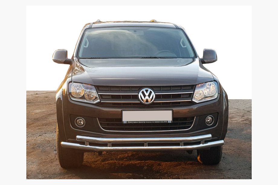 Volkswagen Amarok 2010–2022 Přední ochranný rám ST018-2 (nerez) Image