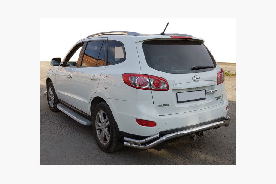 Hyundai Santa Fe 2 2006–2012 Zadní ochranný oblouk AK007-1 (nerez) Image